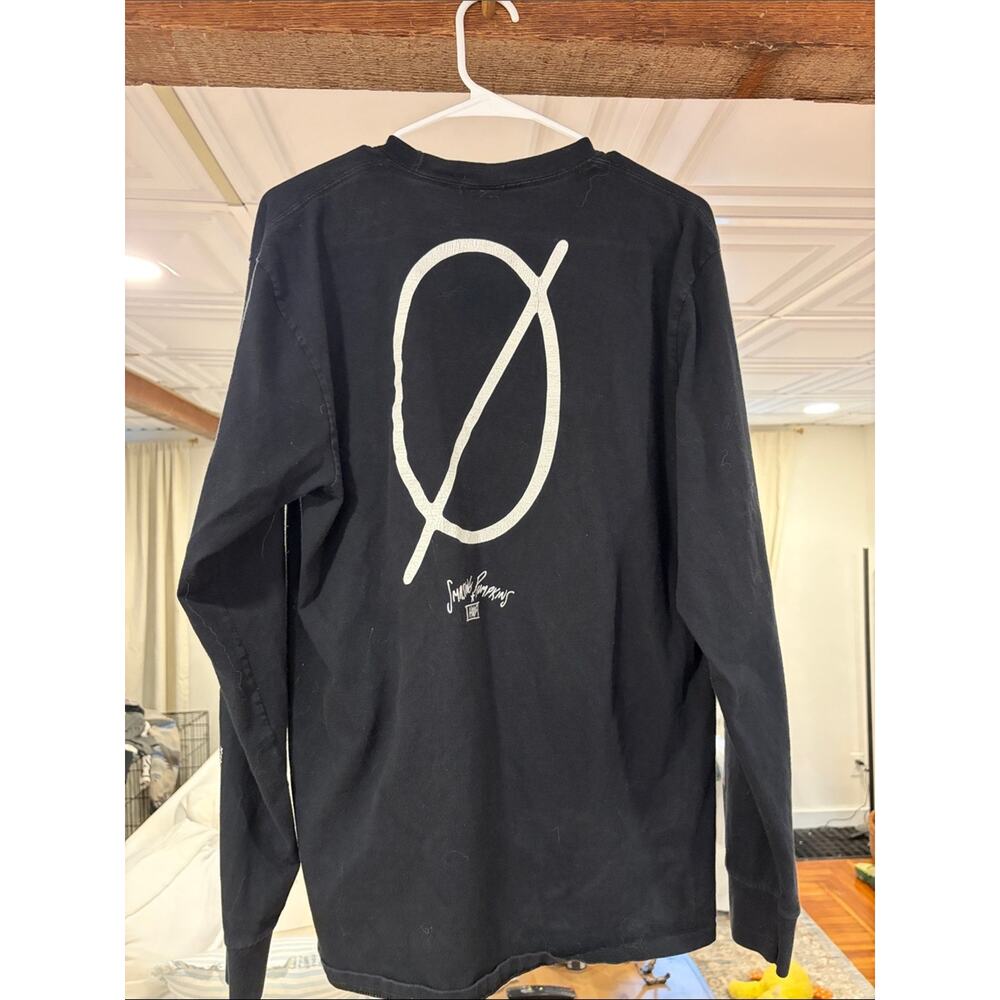 HUF Black Long-Sleeve Graphic Tee with Multicolor Prints - Picture 3 of 5